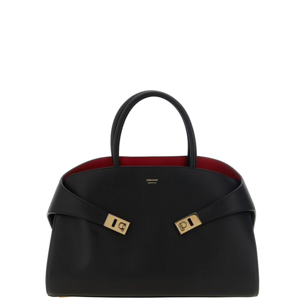 Ferragamo Black Calfskin Women's Handbag